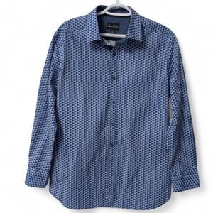 Nwot! Robert Graham Geometric Triangle Pattern Button Up Shirt